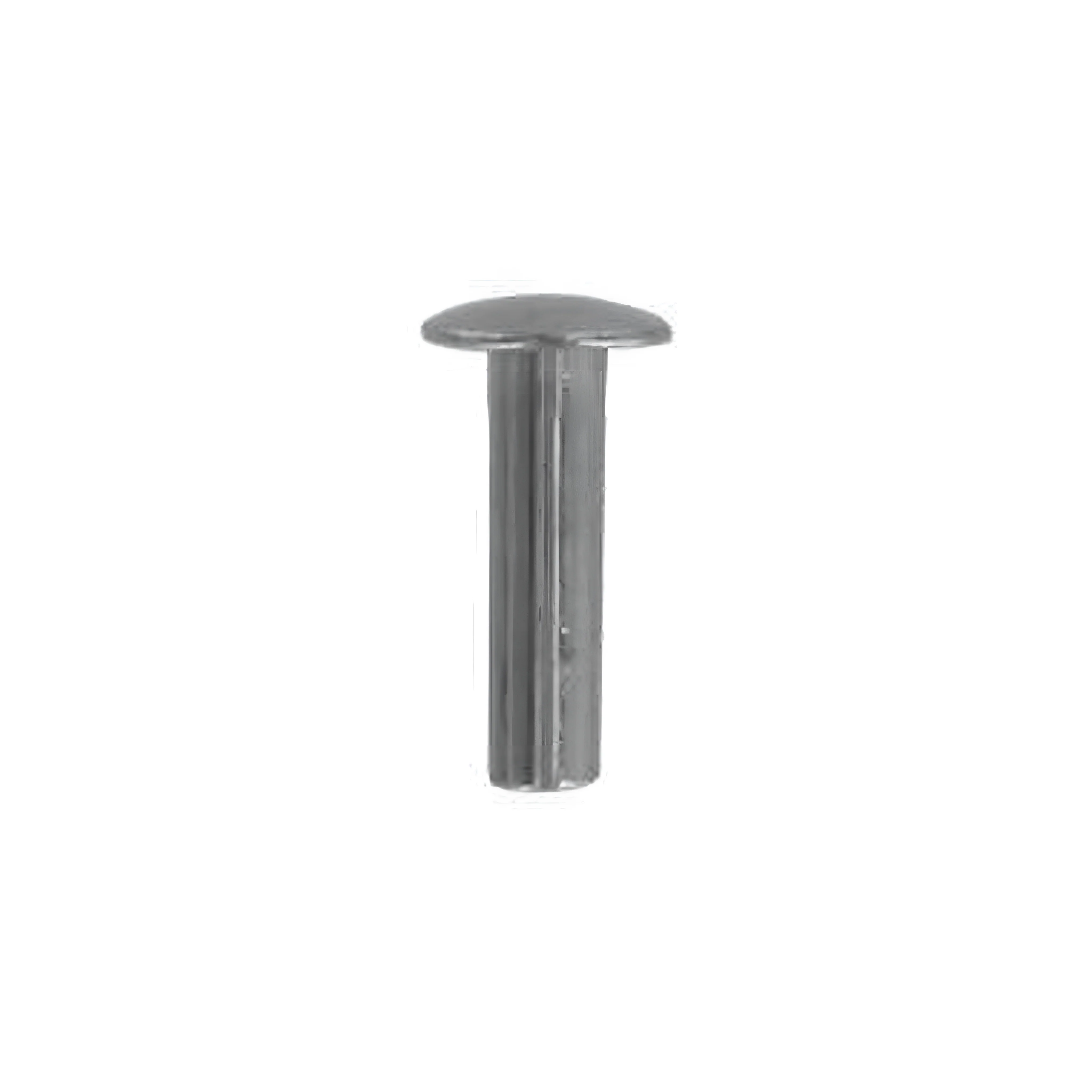 10/16" Nickel, 5/16" Head Diameter Tubular Rivet, Steel, 24-pack