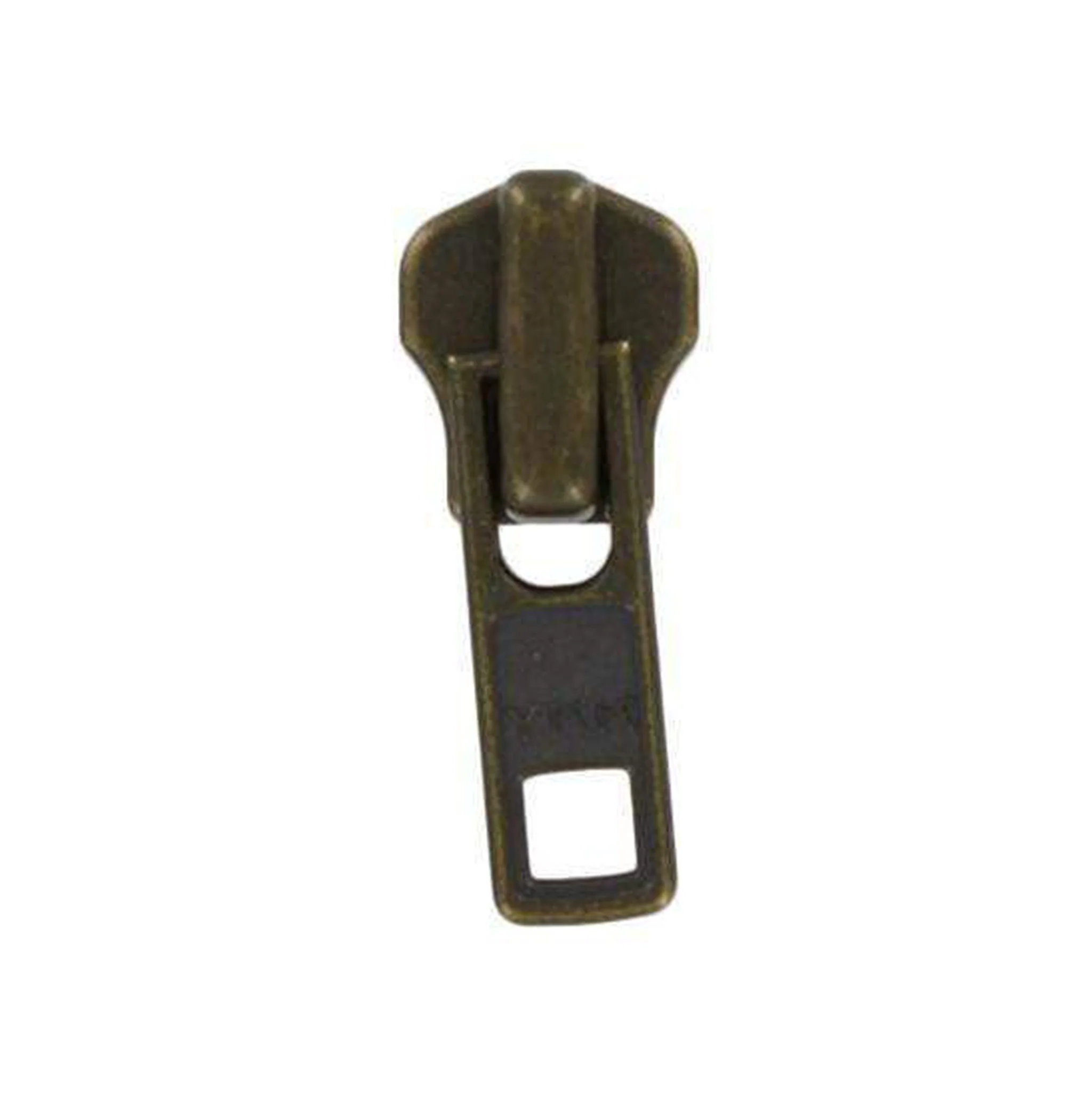#7 Antique Brass, Metal, YKK Auto Lock Zipper Slider, Zinc Alloy
