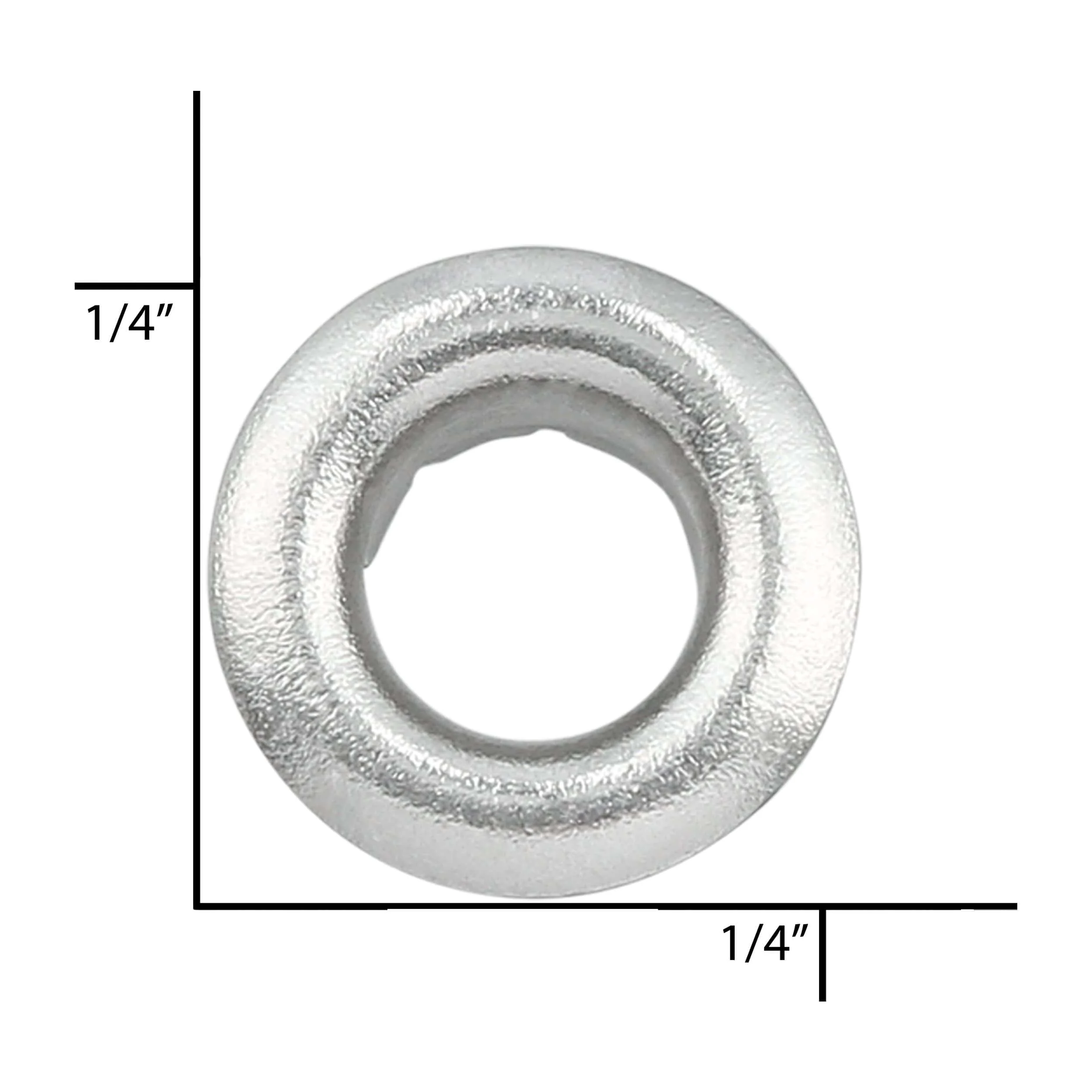 3.9mm Nickel, Eyelet, Solid Brass - 12 pk - Image 2