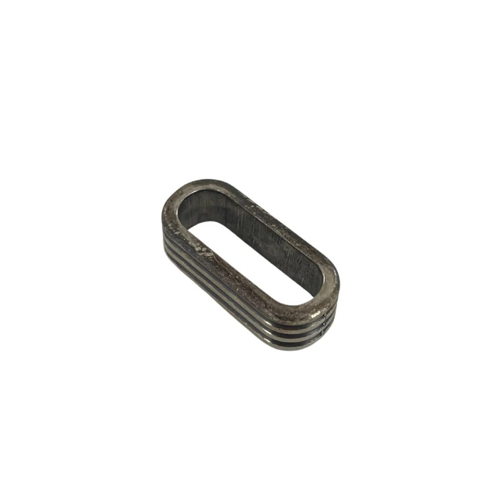 20mm Antique Silver, Oblong Slide-on Ornament, Zinc Alloy - Image 2
