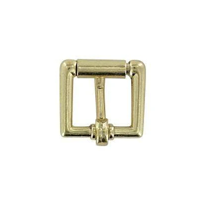 5/8" Brass, Heel Bar Roller Buckle, Zinc Alloy - Image 3
