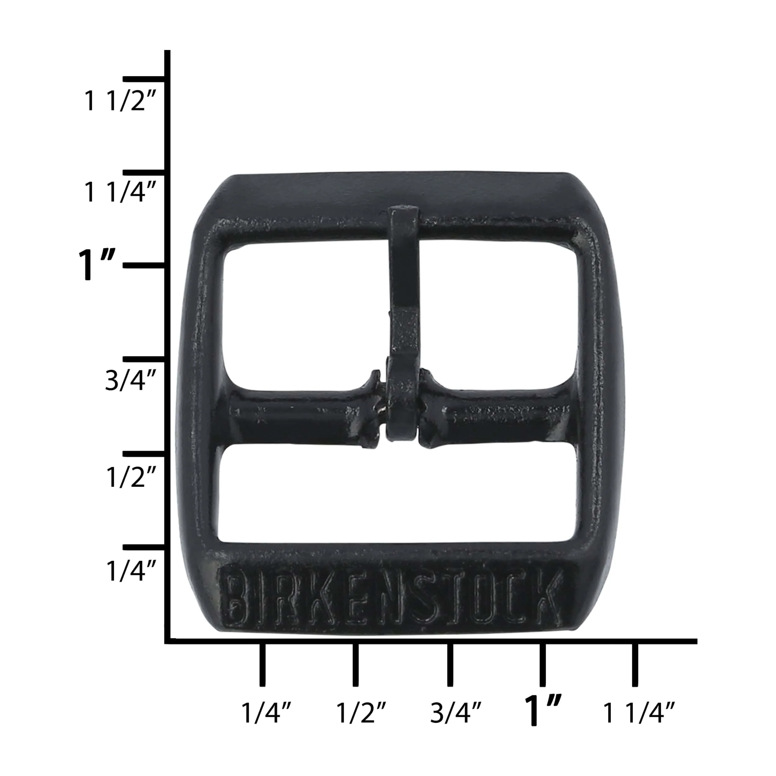 22mm Black, Birkenstock Buckle, Steel - Image 4