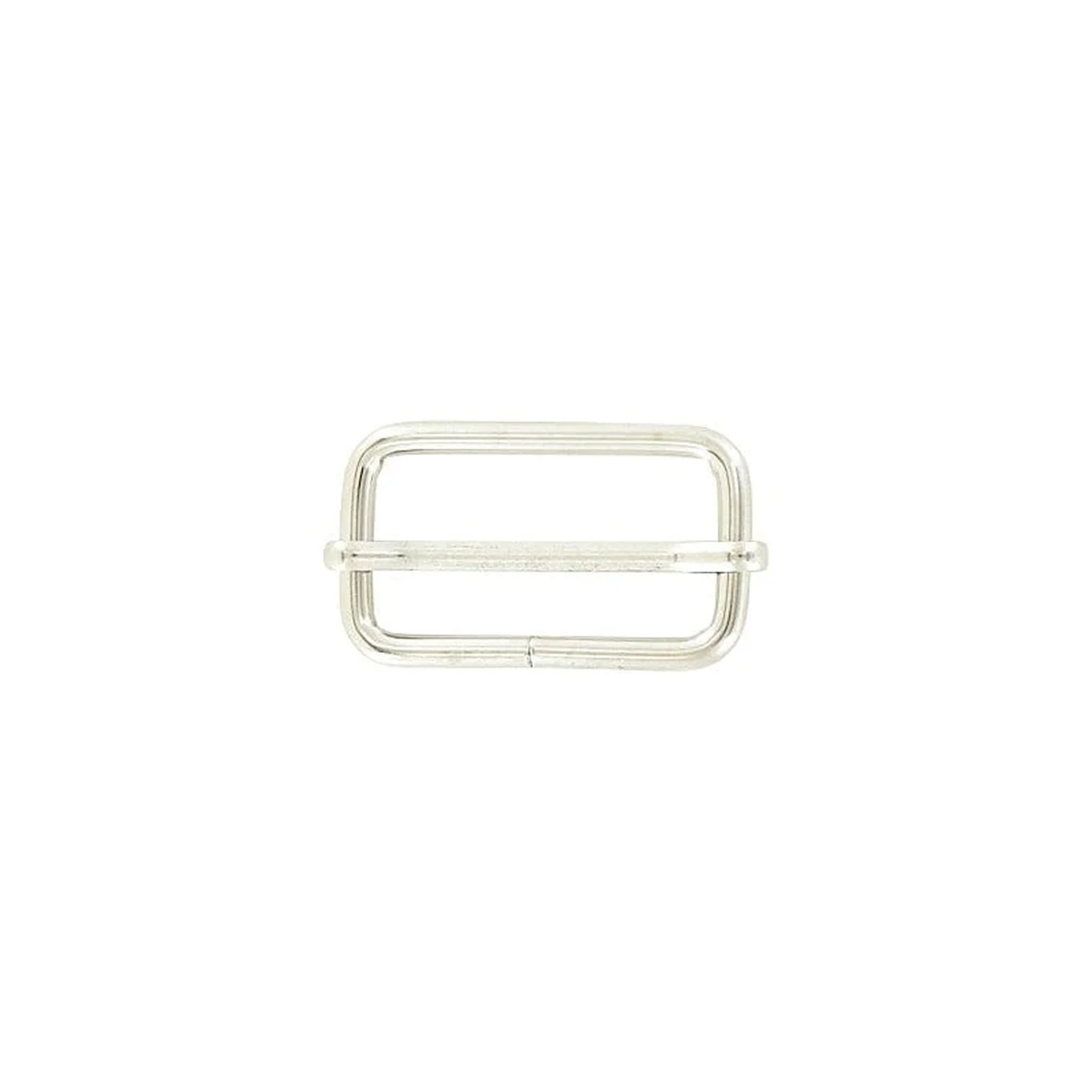 1 1/2" Shiny Nickel, Adjustable Strap Slide, Steel - Image 3