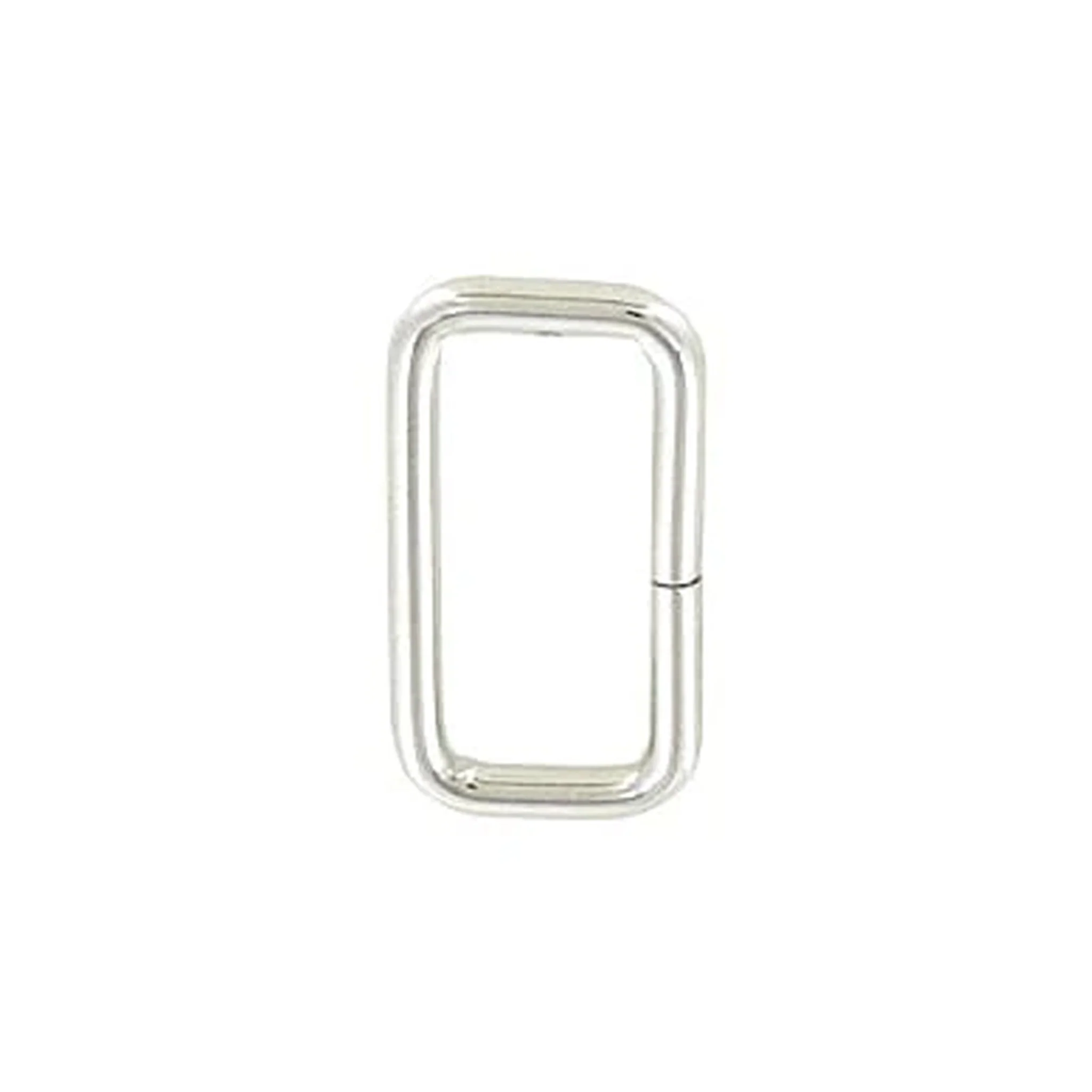 1" Nickel, Split Rectangular Ring, Steel - Image 3