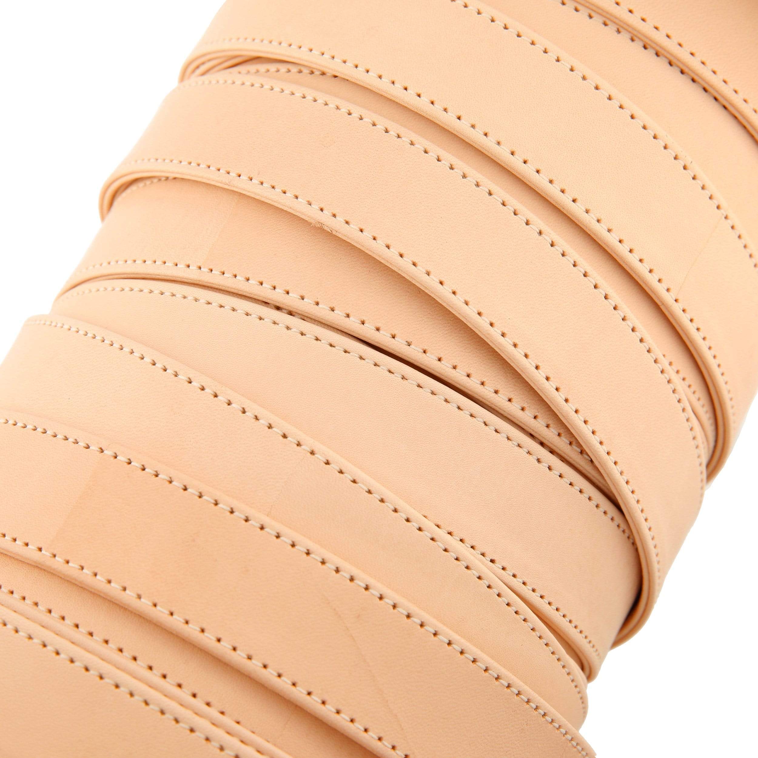 1" Natural Russet, Flat Strapping, Leather