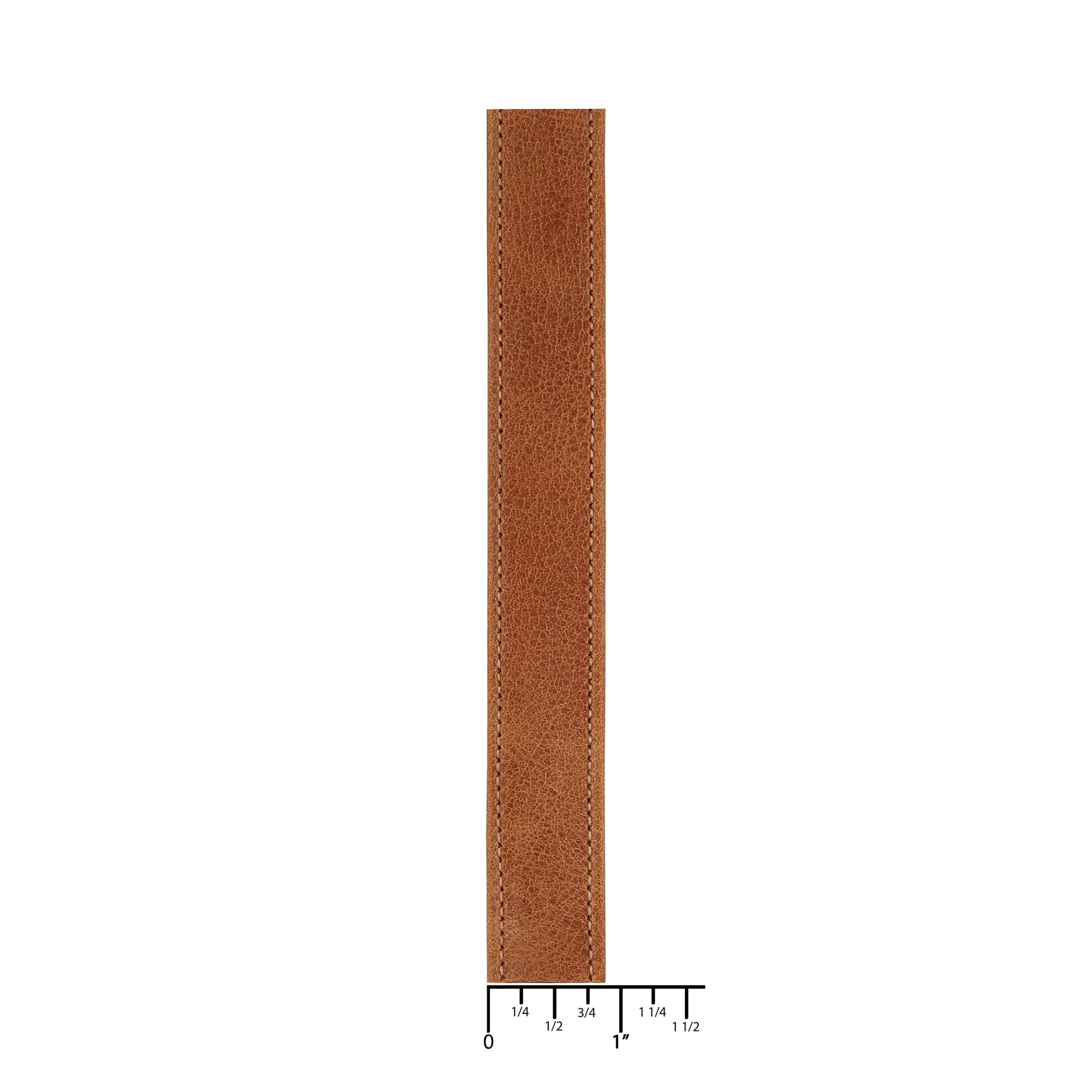 7/8" Medium Brown, Leather Strapping, Leather - Image 3