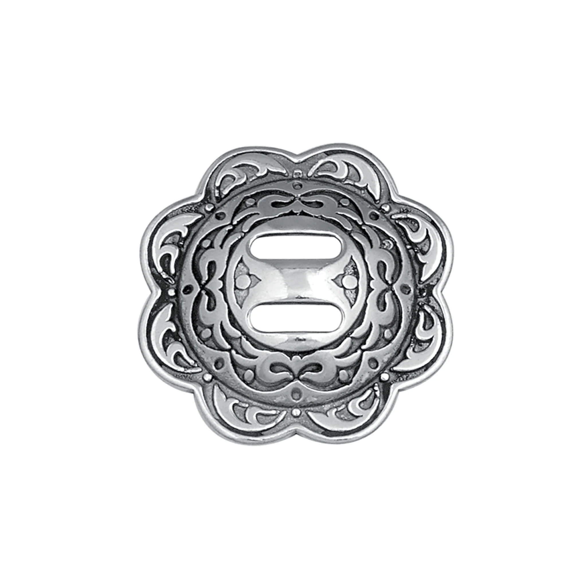 Jeremiah Watt Accented Floral Concho with Slot - Image 3