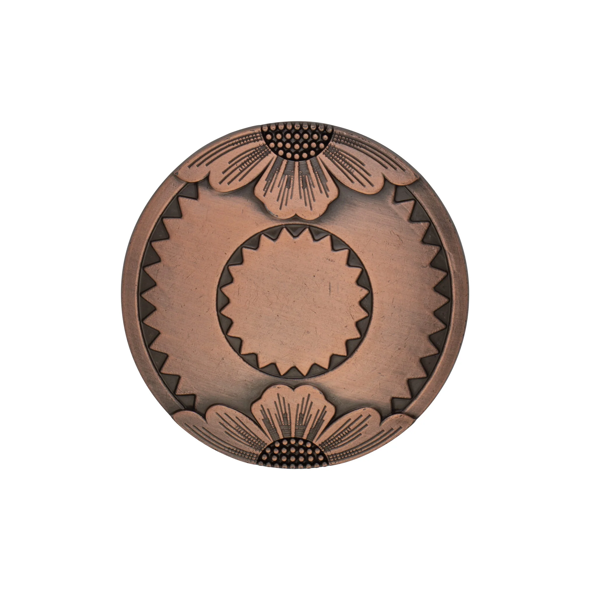 Jeremiah Watt Saltlick Flower Concho, 1-1/2" - Image 3