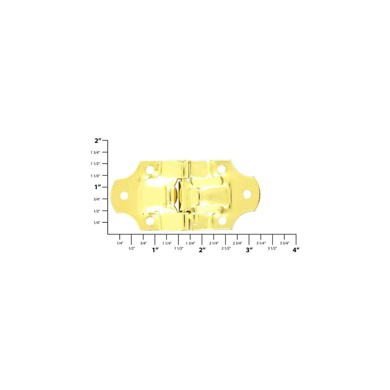 3 1/4" Brass, Trunk Stop Hinge, Zinc Alloy - Image 2