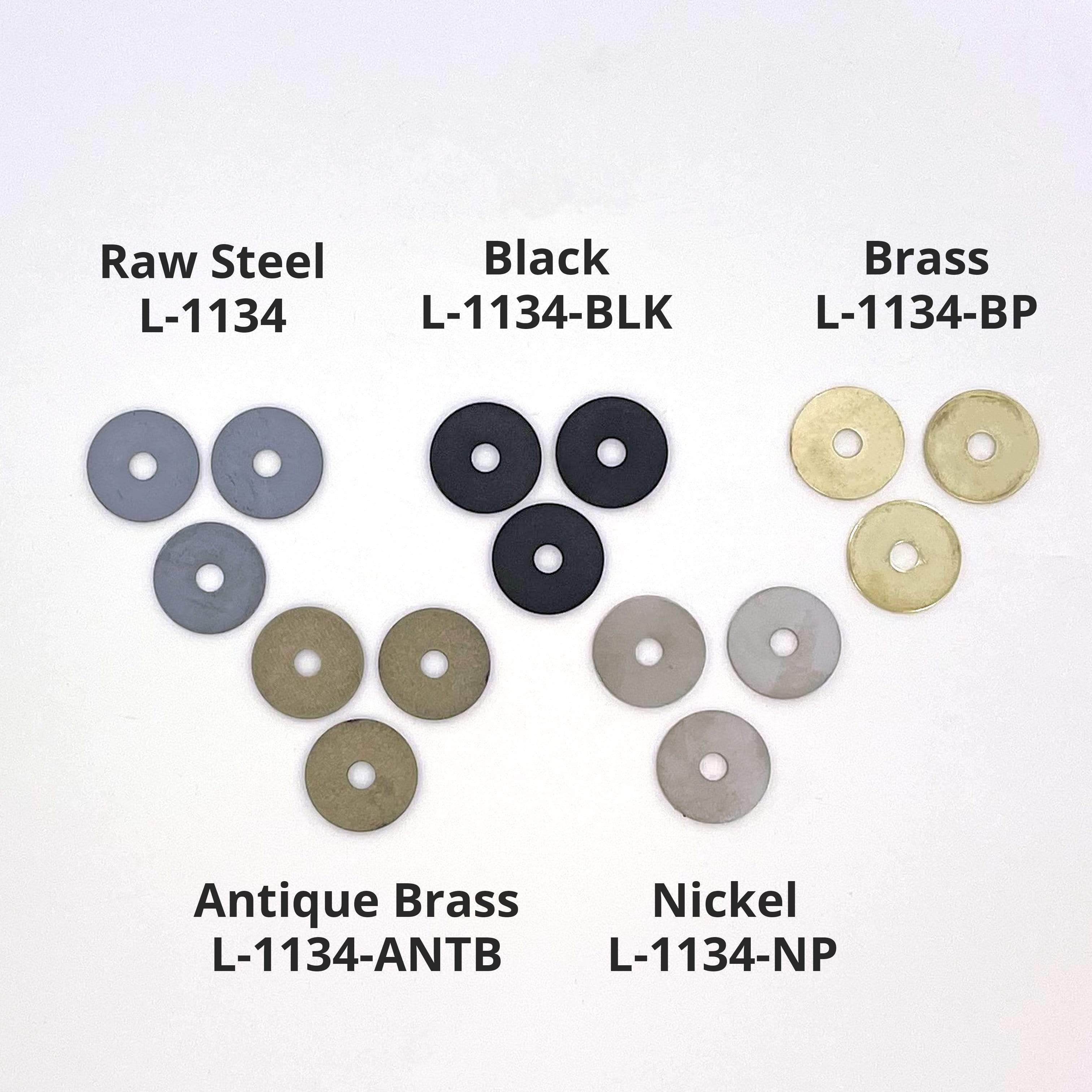 1/4" Nickel, 19mm Diameter Washer, Steel, 12 pack - Image 3