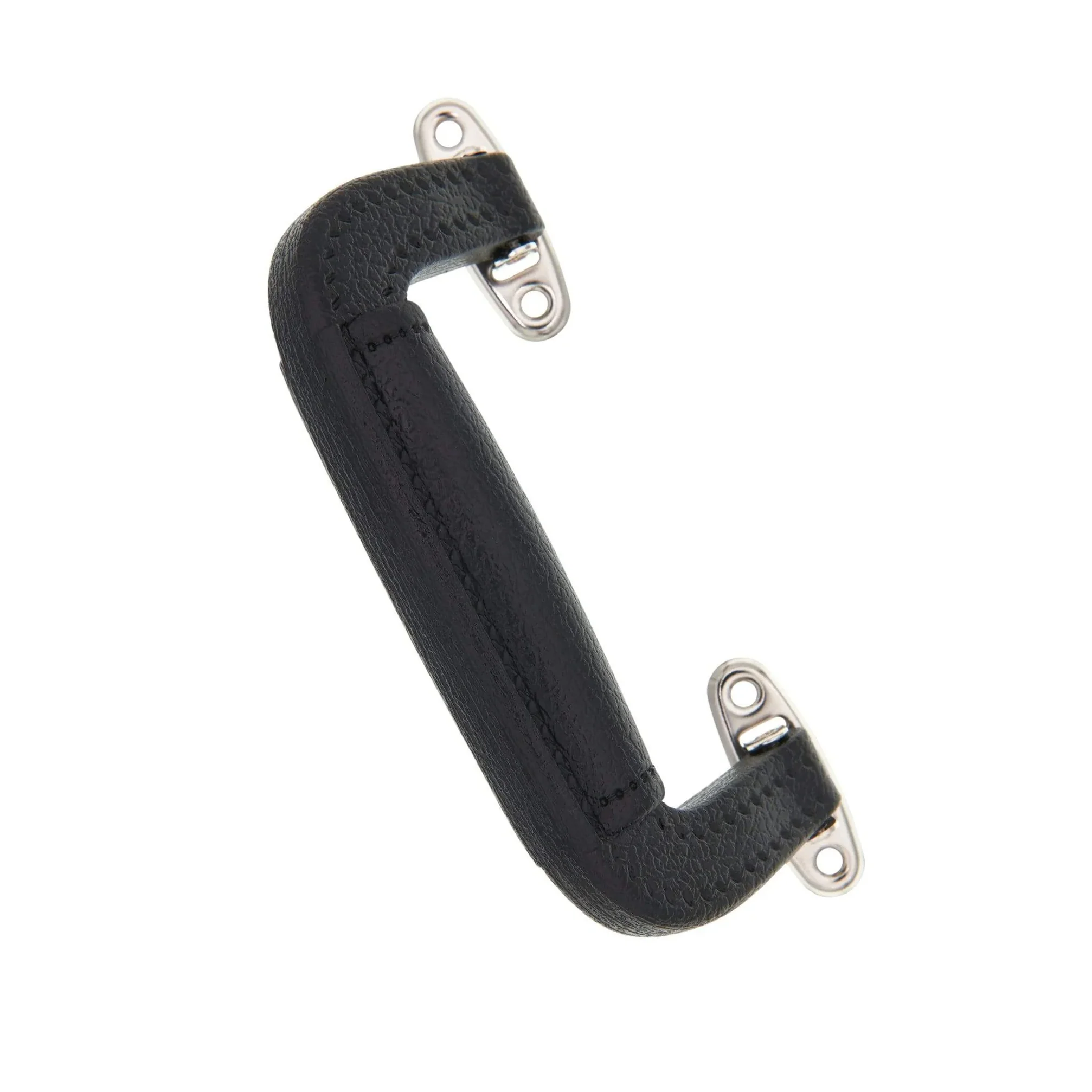 5 1/4" Black, Handle with Nickel Hardware, Plastic/Steel - Image 3