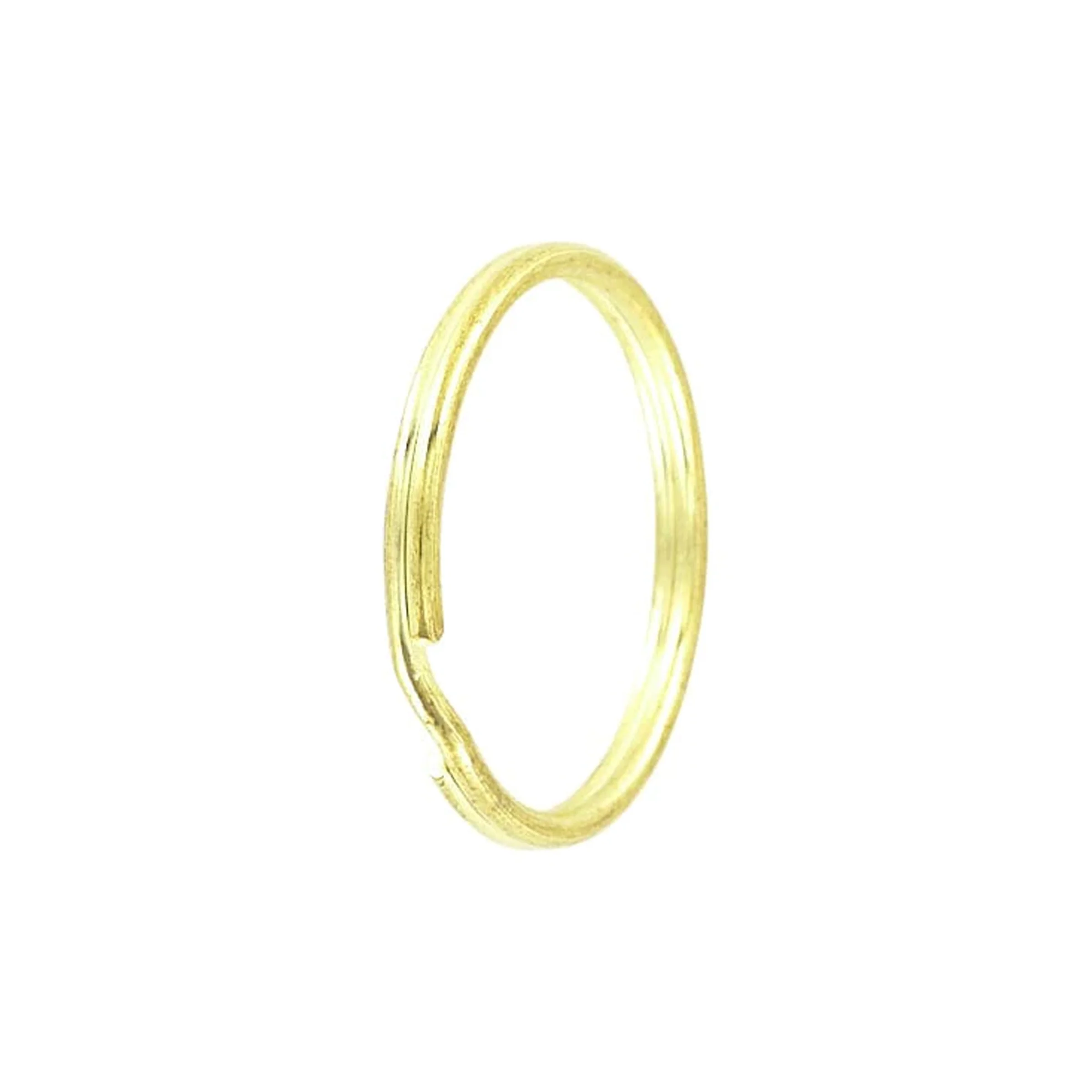 1 1/8" Brass, Split Key Ring, Steel - Image 3