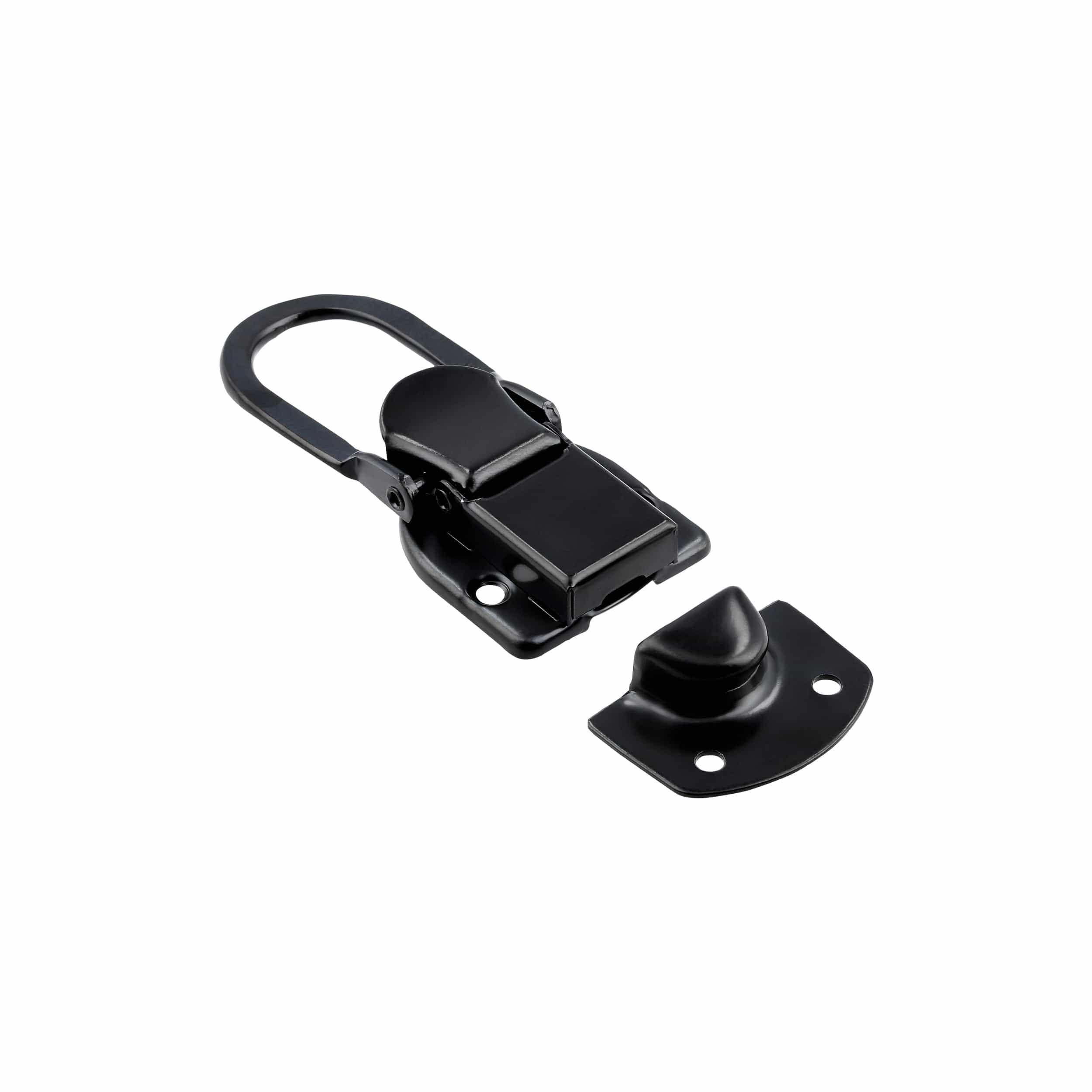 2 7/16" Black, Latch Lock Drawbolt, Steel - Image 4