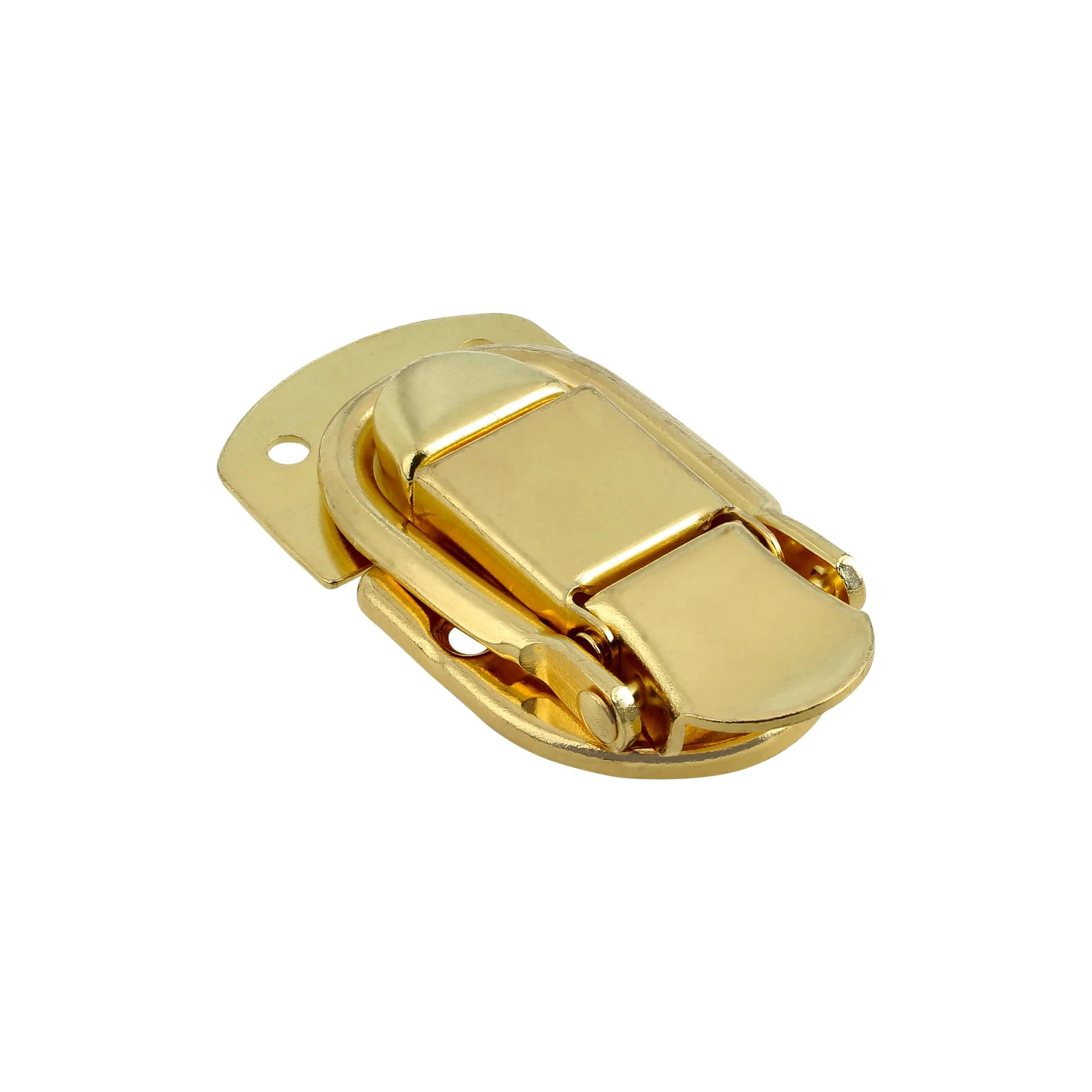 2 7/16" Brass, Latch Lock Drawbolt, Steel - Image 3