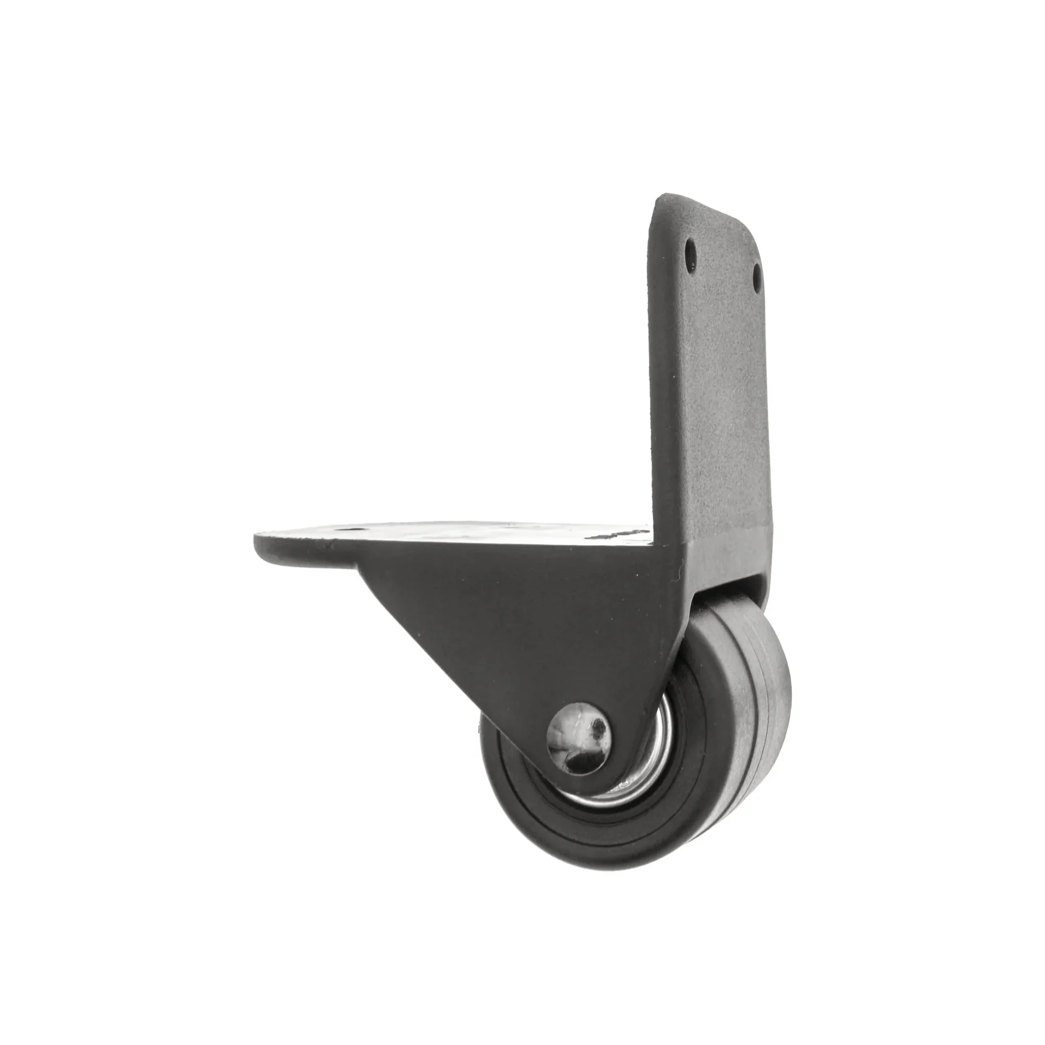 3" Black, Ball Bearing Wheel Assembly, Plastic - Image 3