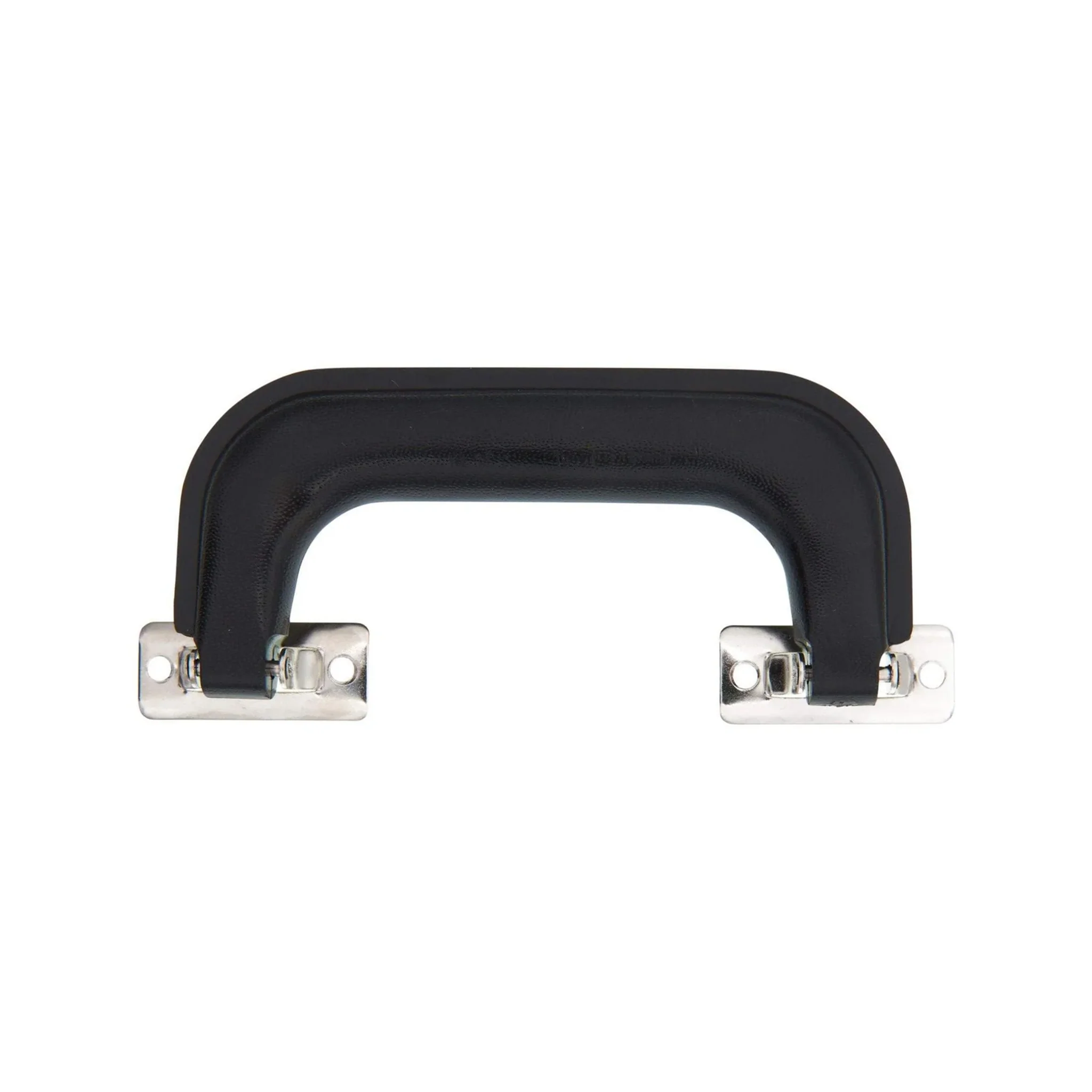 5 1/4" Black, Handle with Nickel Hardware, Plastic