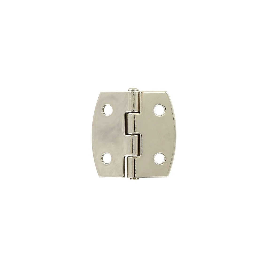 1 1/2" Shiny Nickel, Box/Case Plated Hinge, Zinc Alloy - Image 3