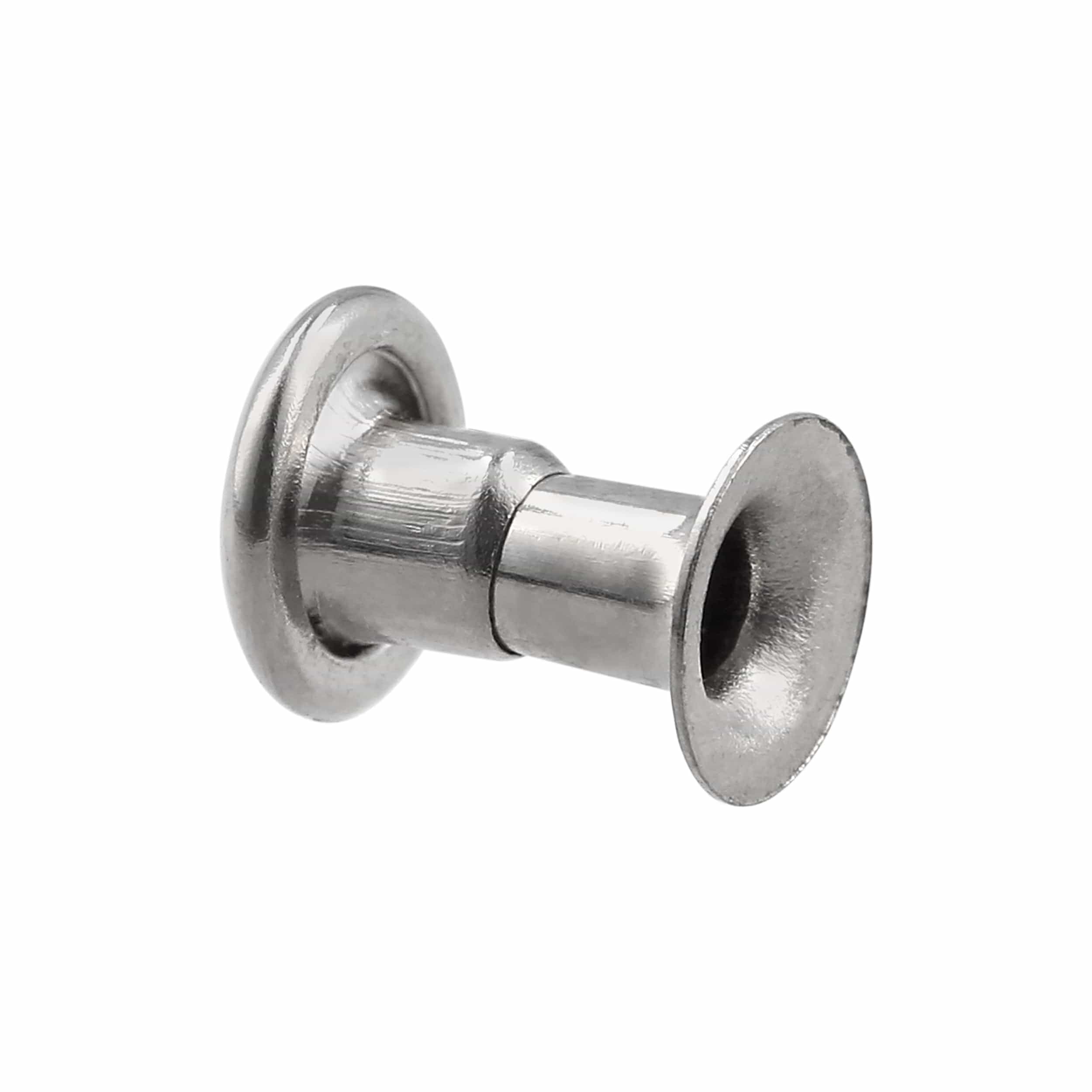 6.5mm Nickel, Single Cap Jiffy Rivets, 100ct - Image 3
