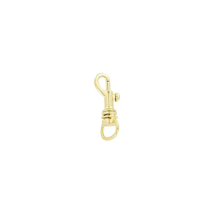 1/2" Gold, Bolt Swivel Snap Hook, Zinc Alloy-PK4 - Image 3