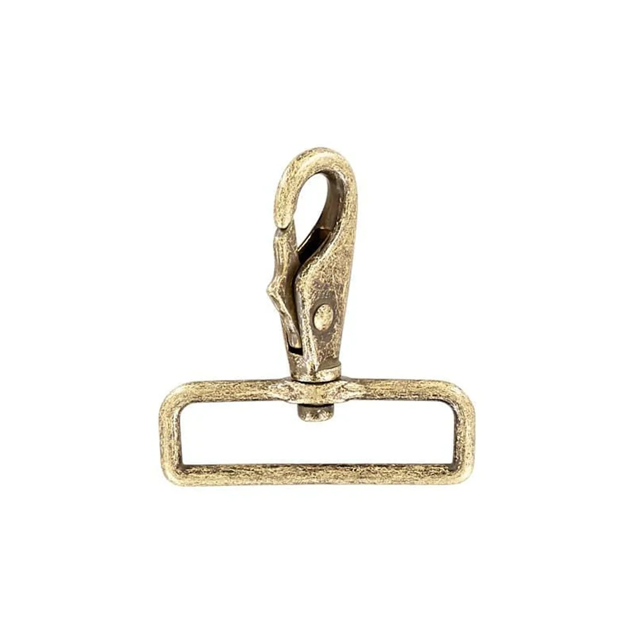 2" Antique Brass, Lever Swivel Snap Hook, Zinc Alloy-PK4 - Image 3