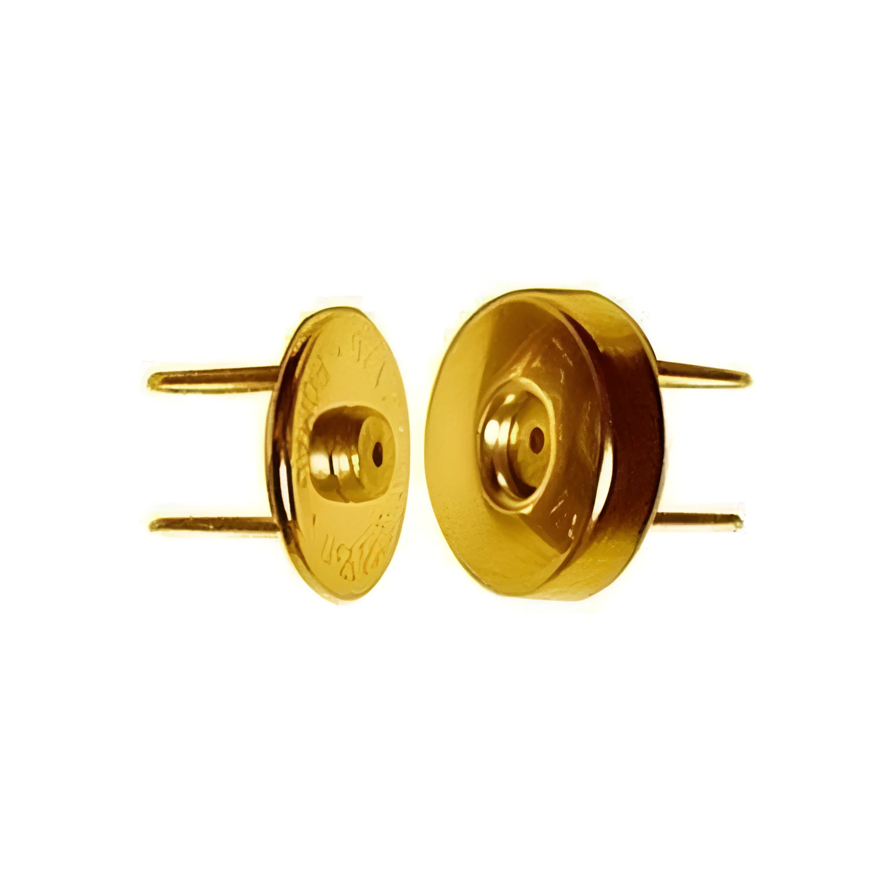 12mm Gold, Magnetic Snap, Steel