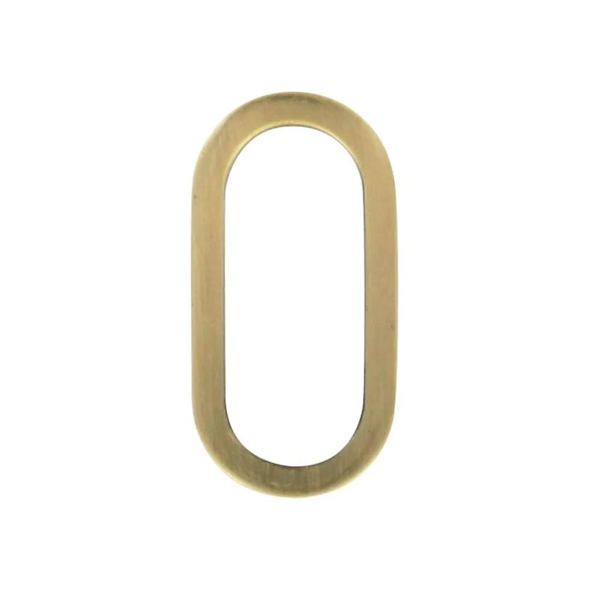 1" Antique Brass, Cast Oval Flat Ring, Zinc Alloy