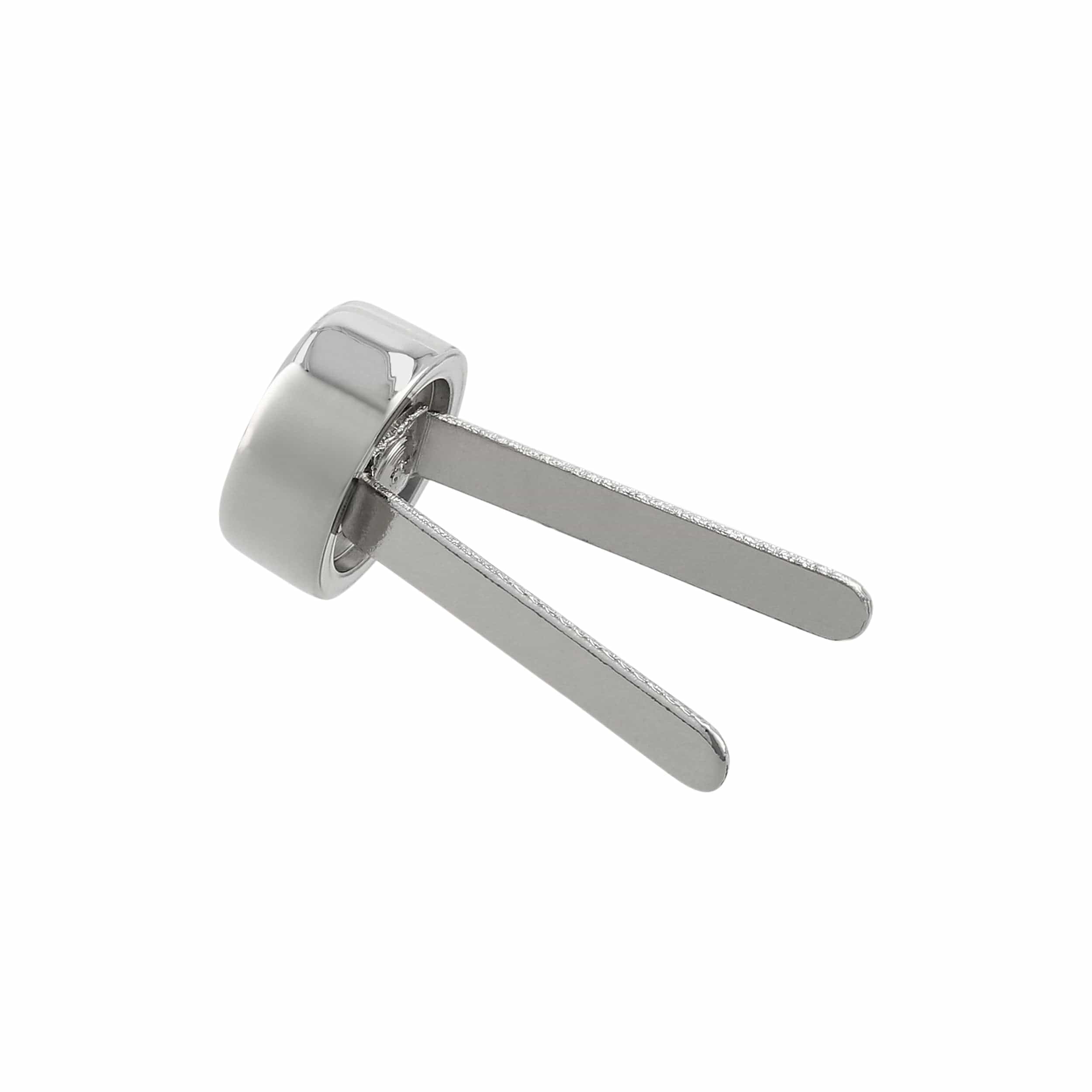 12mm Shiny Nickel, Stud, Zinc Alloy - 5pk - Image 3