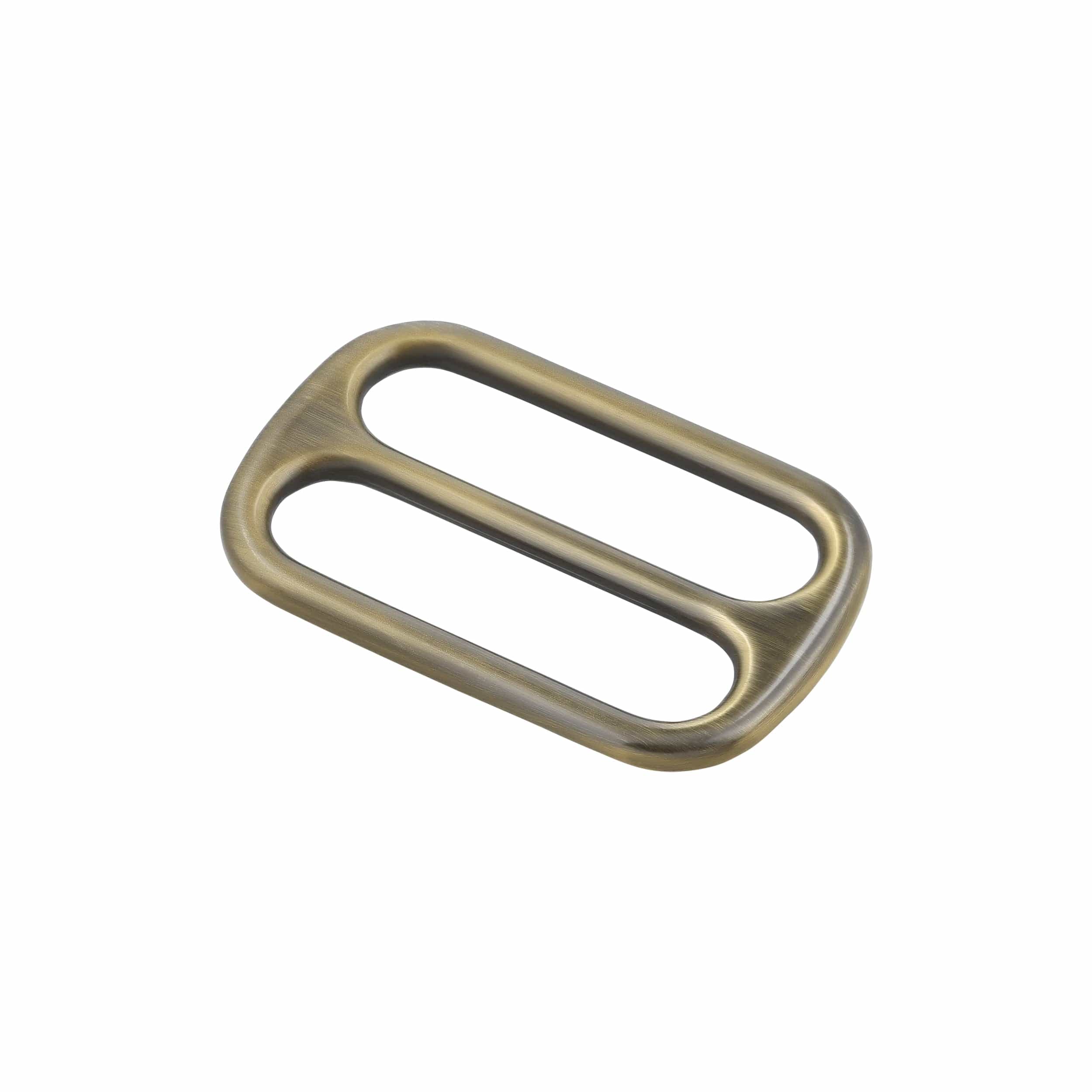 1 1/2" Antique Brass, Cast Tri Glide Slide, Zinc Alloy - Image 2