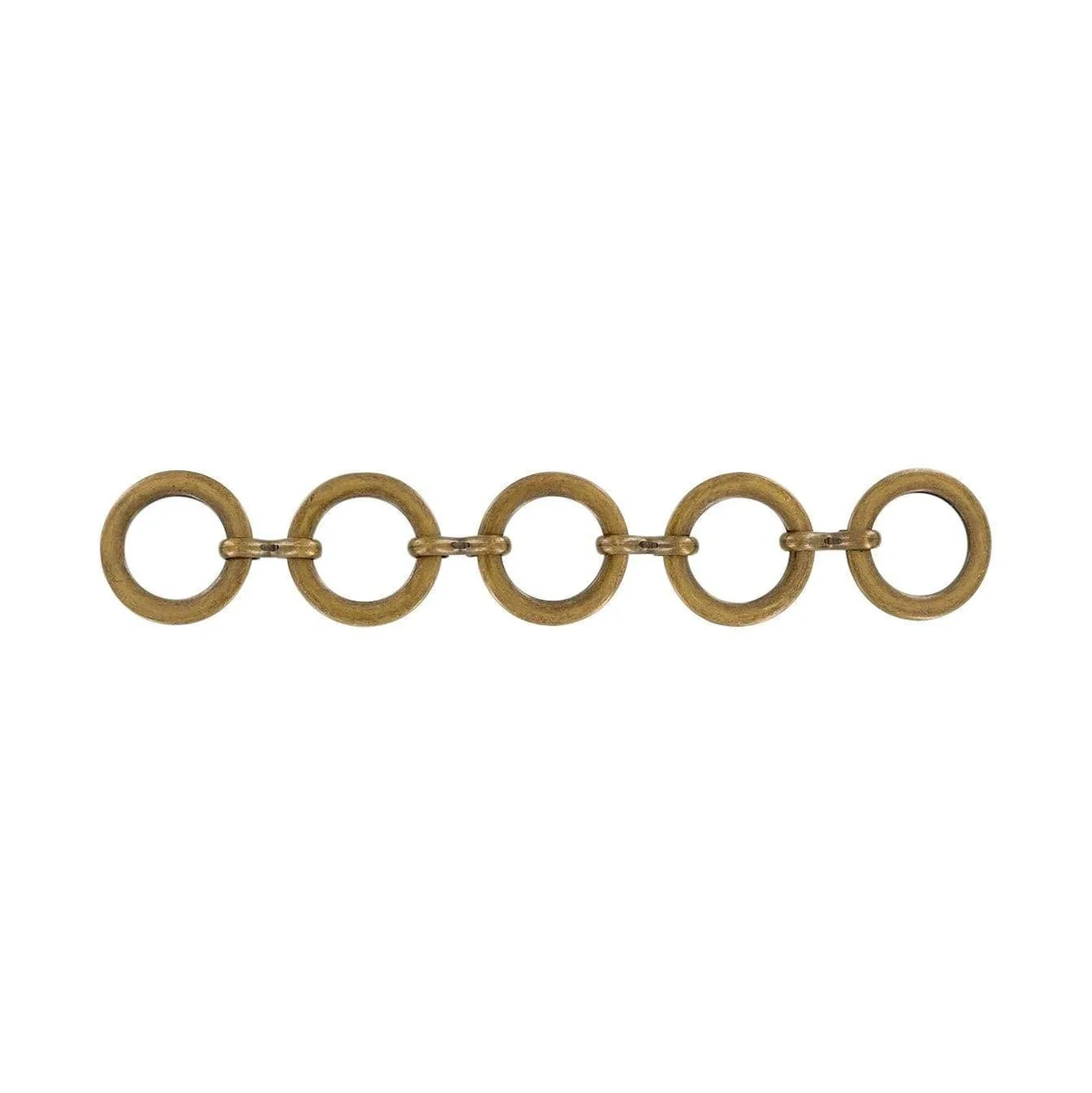6 1/2" Antique Brass, Chain Handle Loop, Steel