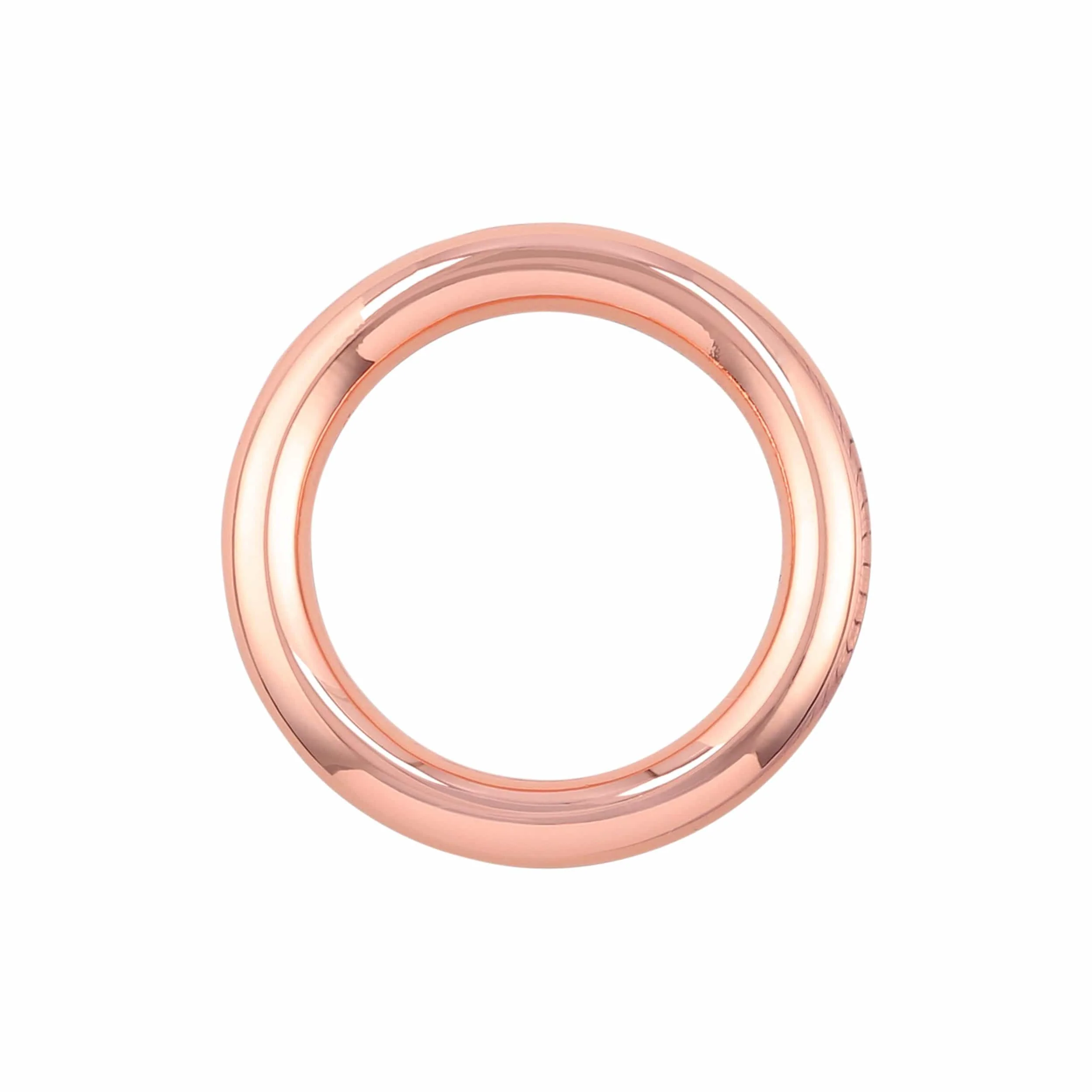 3/4" Shiny Copper, Solid Round Ring, Zinc Alloy