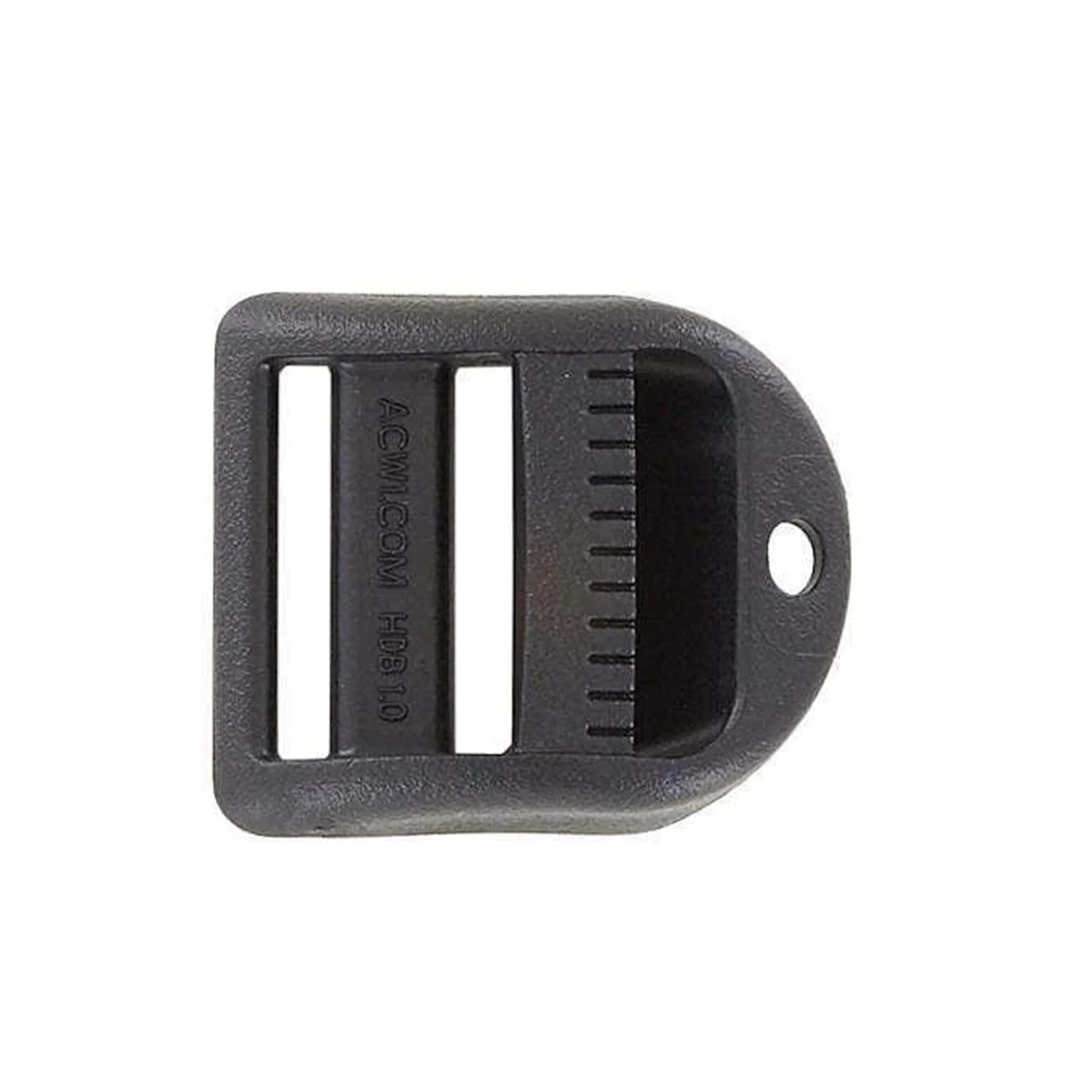 1", Black, Tensionlock With Hole, Plastic