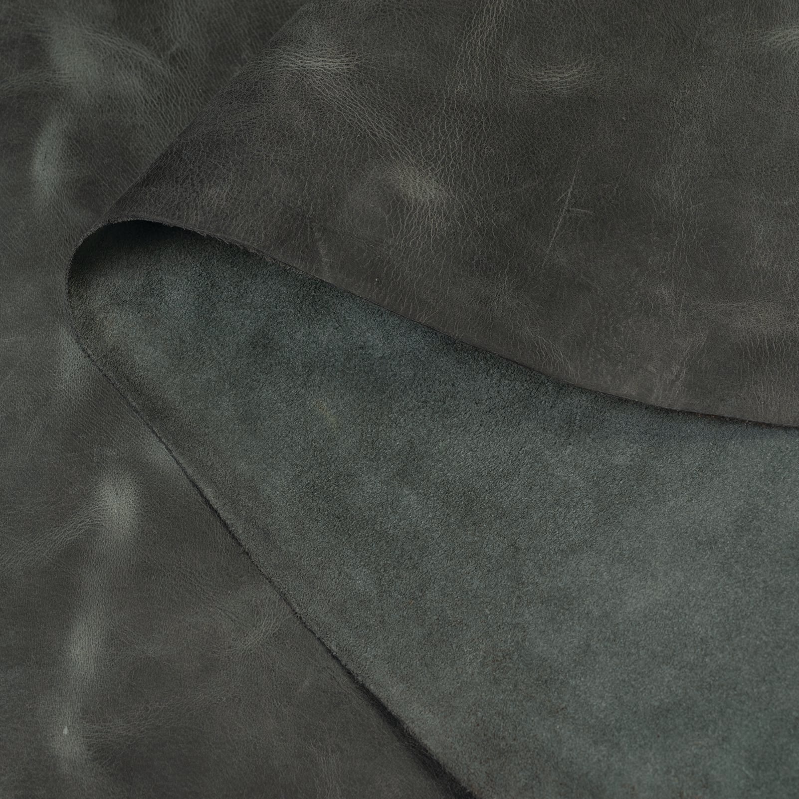 Water Buffalo Leather, Crazy Horse, Side - Image 4