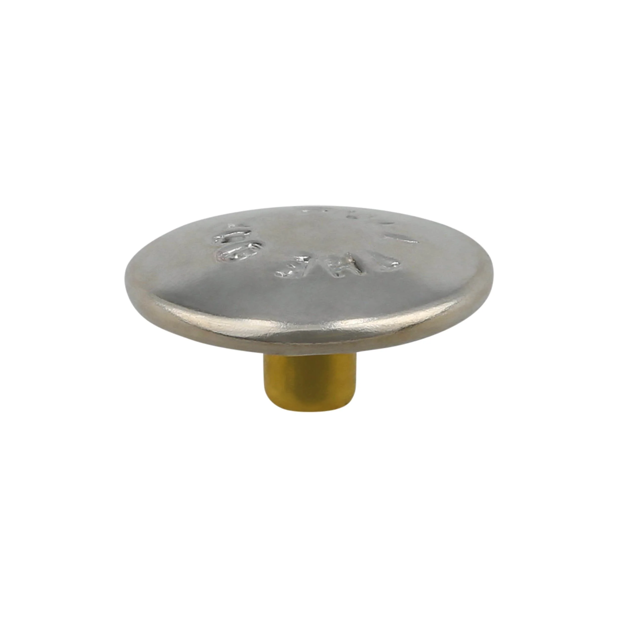 1/2" Nickel, Pull-The-DOT Snap Set (Pack of 10 Sets Complete), Solid Brass - Image 3
